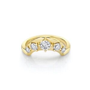 Marrow Fine White Diamond Crescendo Stacking Band